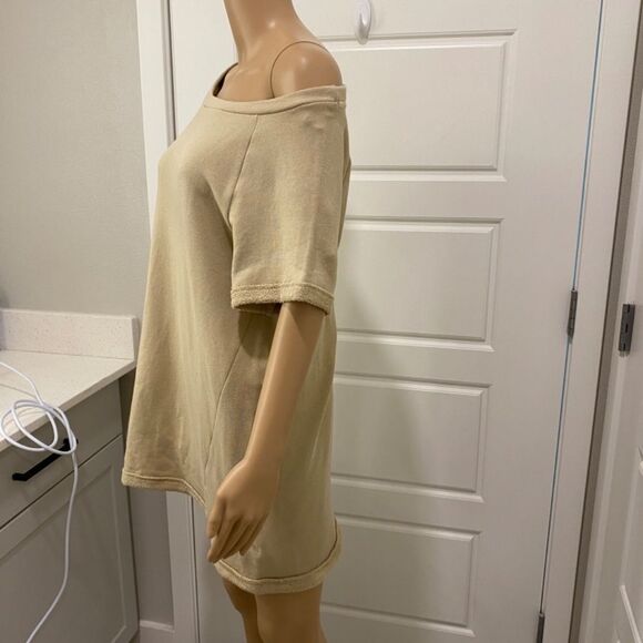 United Colors of Benetton Mini Shirt Dress. Tan. Medium - Picture 5 of 13
